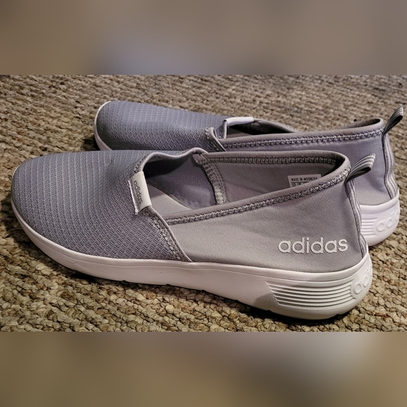 Adidas Grey Flat Slip-ons - Picture 5 of 10